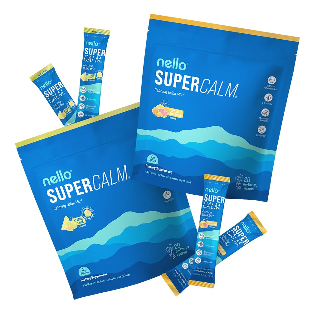 Amazon.com: Nello Supercalm Drink Mix - Lemon Lime and Tropical